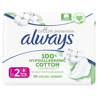 Absorbante Always Naturals Single, marimea 2, 10 buc, P&G