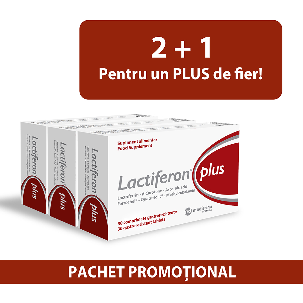 Pachet Lactiferon Plus, 2 + 1 bucati, Meditrina Pharmaceuticals