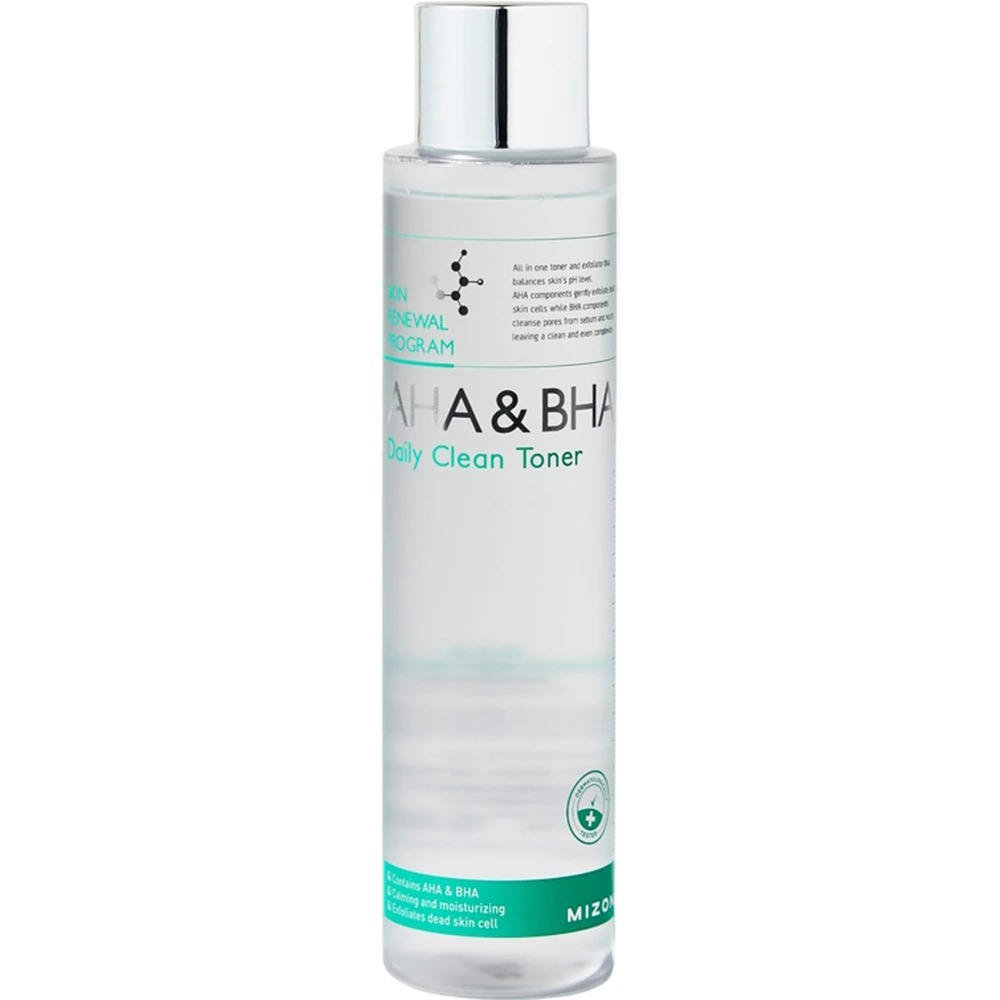 Toner de fata AHA&BHA Daily Clean, 150 ml, Mizon : Farmacia Tei online