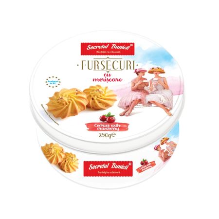 Fursecuri cu merisoare, 250 g, Secretul Bunicii