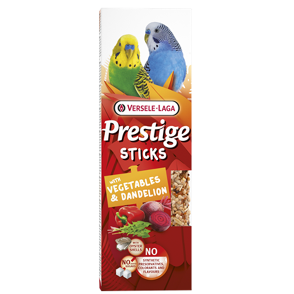 Stick cu mix de legume si papadie pentru papagali Prestige, 2x30g, Versele-Laga