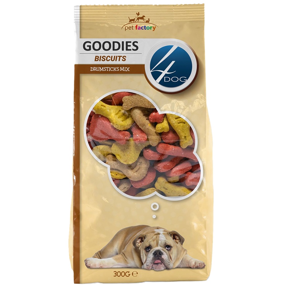Biscuiti pentru caini Drumsticks Mix Goodies, 300 g, 4Dog