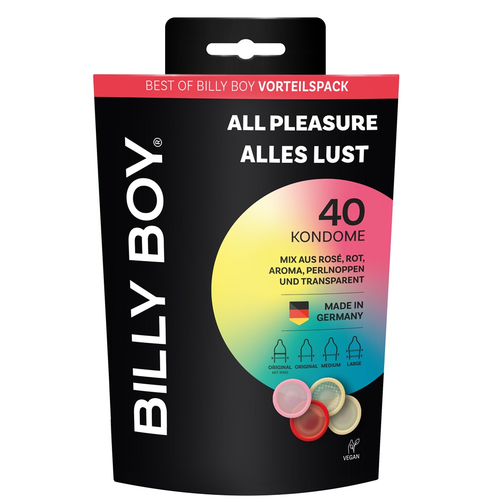 Prezervative All Pleasure, 40 bucati, Billy Boy