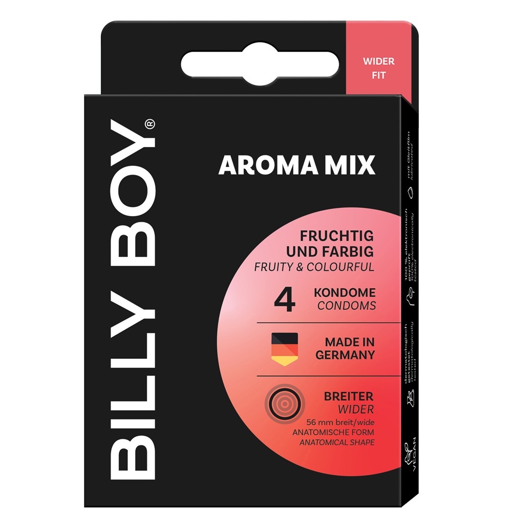 Prezervative Aroma Mix, 4 bucati, Billy Boy