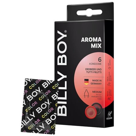 Prezervative Aroma Mix, 6 bucati, Billy Boy 667162