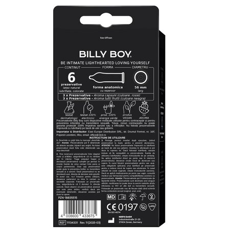 Prezervative Aroma Mix, 6 bucati, Billy Boy 667157