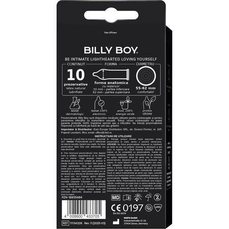 Prezervative Feel Intensive, 10 bucati, Billy Boy 667175