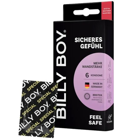 Prezervative Feel Safe, 6 bucati, Billy Boy 667196