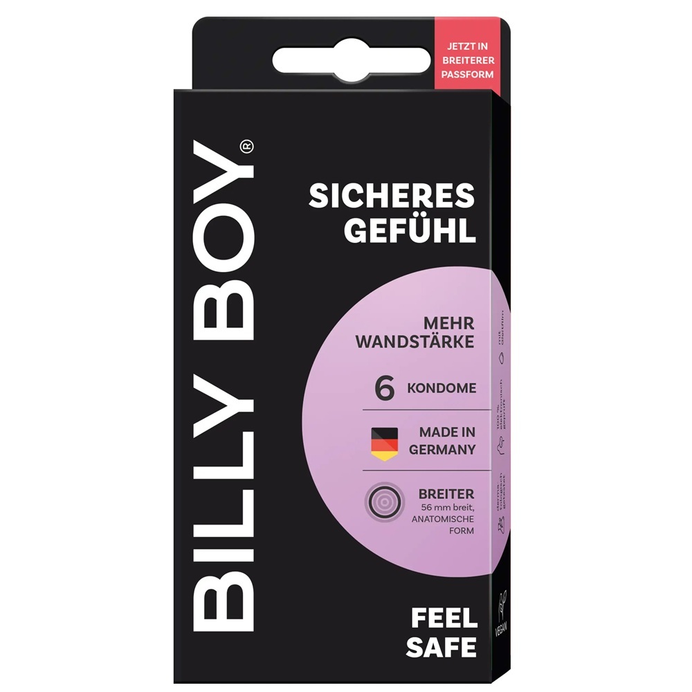 Prezervative Feel Safe, 6 bucati, Billy Boy