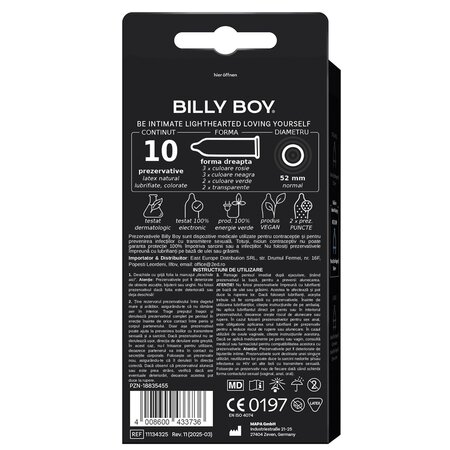 Prezervative Fun Mix, 10 bucati, Billy Boy 667204