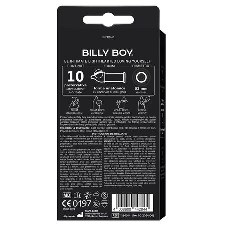Prezervative Love Longer, 10 bucati, Billy Boy 667234