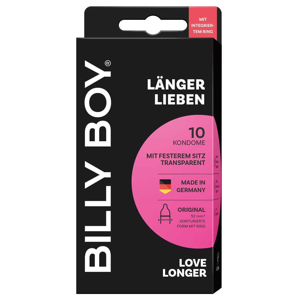 Prezervative Love Longer, 10 bucati, Billy Boy