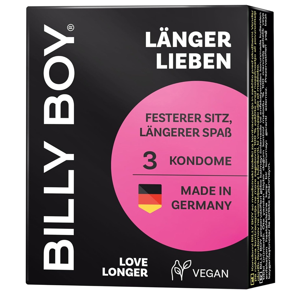 Prezervative Love Longer, 3 bucati, Billy Boy
