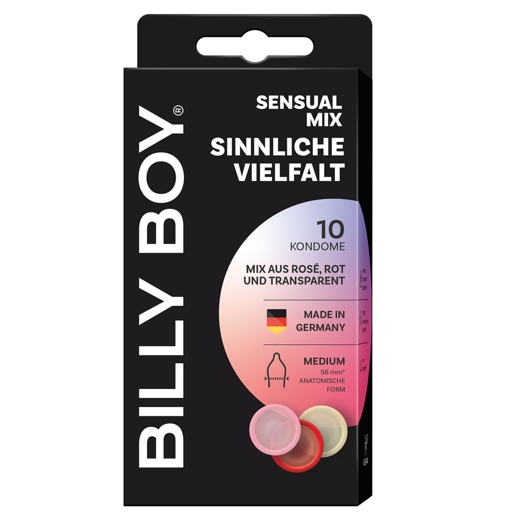 Prezervative Sensual Mix, 10 bucati, Billy Boy
