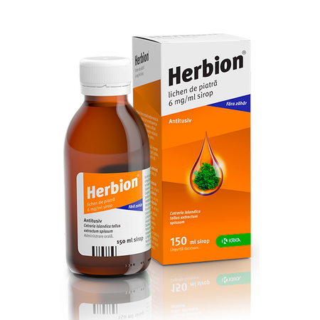 Herbion lichen de piatra, 6 mg/ml sirop, 150 ml, Krka