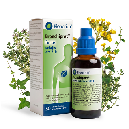 Bronchipret forte soluție orală, 50 ml, Bionorica 748548