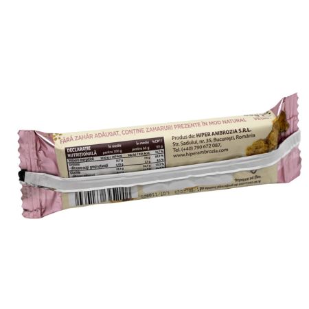 Baton de biscuiti fara zahar, 65 g, Hiper Ambrozia 668387