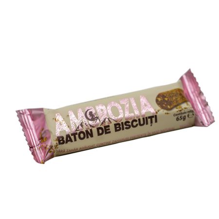 Baton de biscuiti fara zahar, 65 g, Hiper Ambrozia 668386