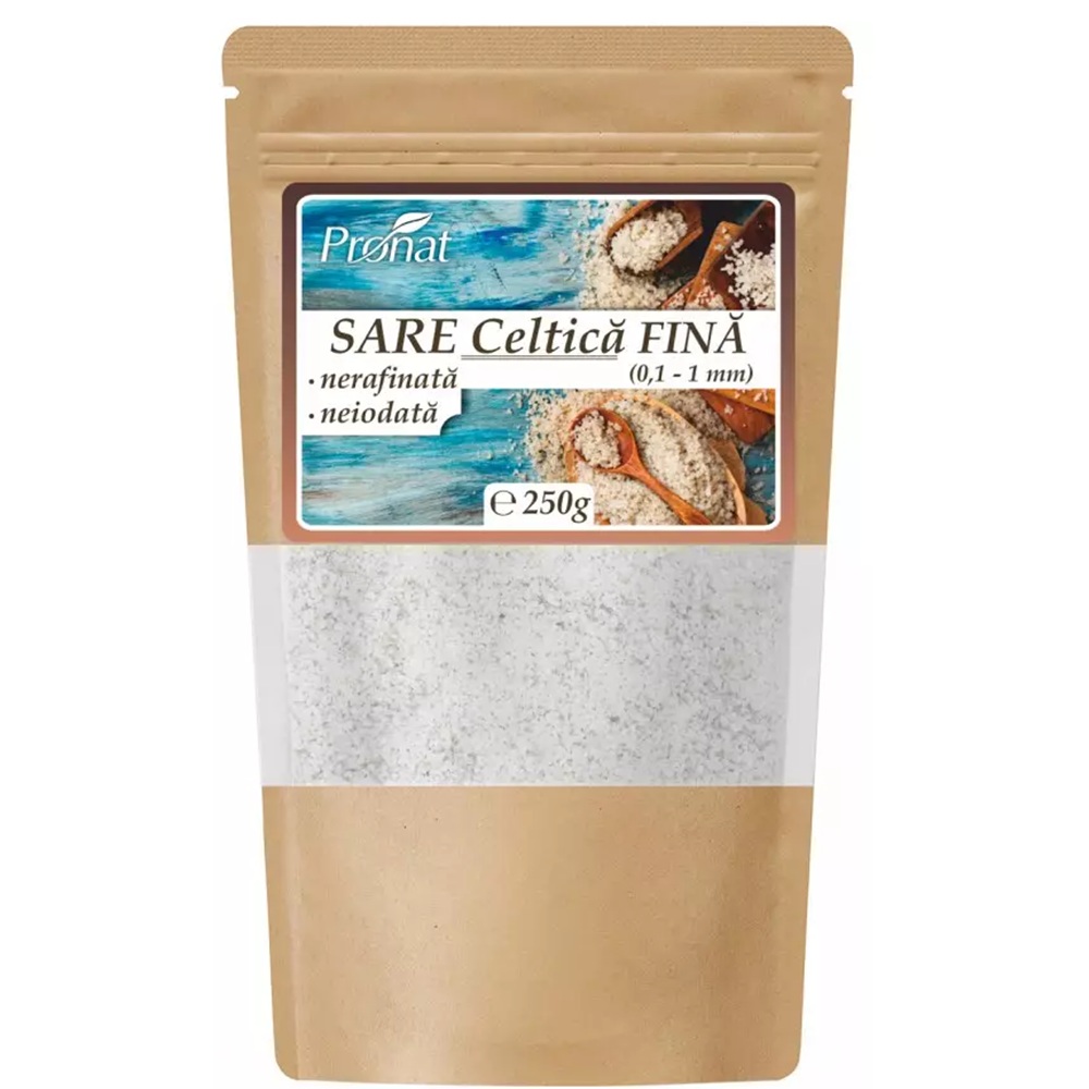 Sare celtica fina, 250 g, Pronat