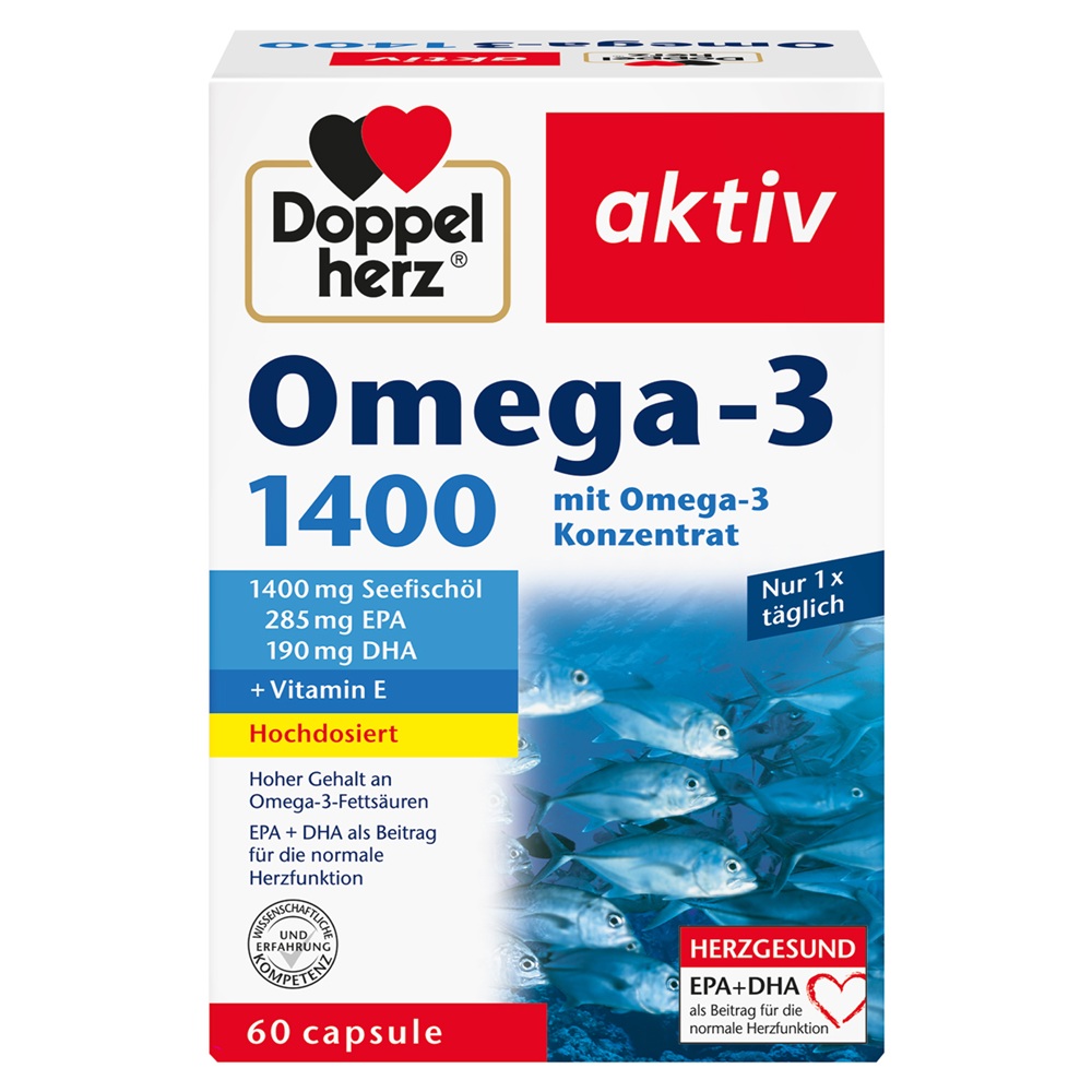 Omega 3, 1400 mg, 60 capsule, Doppelherz