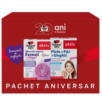 Pachet Minerale pentru femei 30 comprimate + Suplimente pentru par, piele si unghii 30 comprimate, Doppelherz