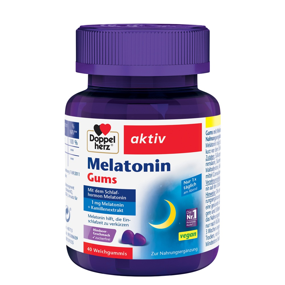 Jeleuri gumate cu melatonina, vitamina B6 si extract de musetel Melatonin Gums, 40 bucati, Doppelherz