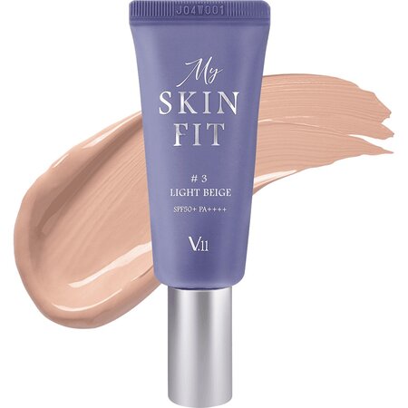 Crema coloranta de fata SPF 50+ PA++++ 3 Light Beige My Skin Fit, 20 ml, Village 11 Factory 668608