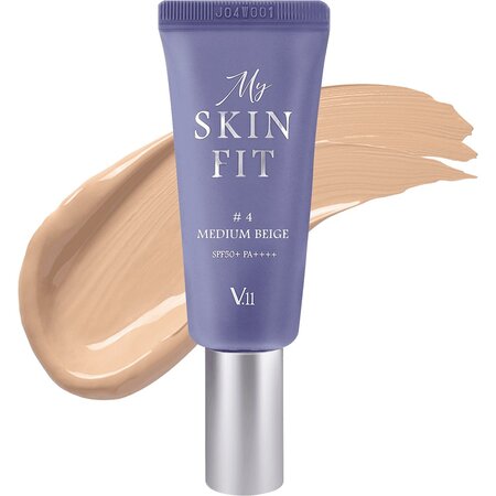 Crema coloranta de fata SPF 50+ PA++++ 4 Medium Beige My Skin Fit, 20 ml, Village 11 Factory 668610