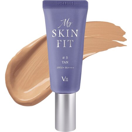 Crema coloranta de fata SPF 50+ PA++++ 5 Tan My Skin Fit, 20 ml, Village 11 Factory 668612
