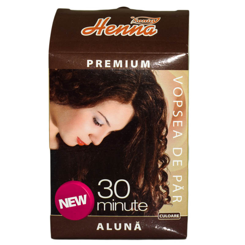 Vopsea de par cu henna nuanta Aluna Sonia Henna, 60 g, Kian Cosmetics