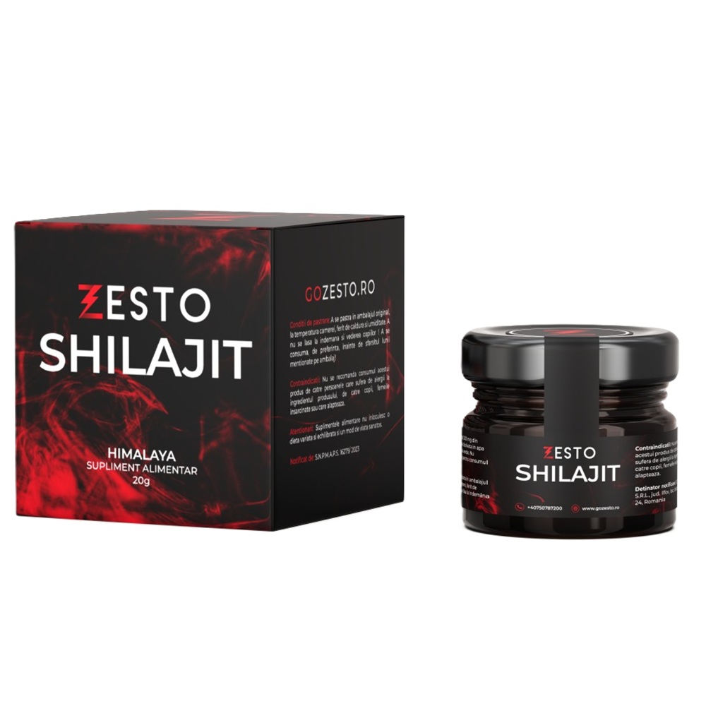 Rasina pura de Shilajit Mumijo Natural, 20 g, Zesto