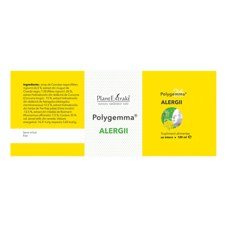 Polygemma 26 Alergii, 120 ml, Plant Extrakt 731880