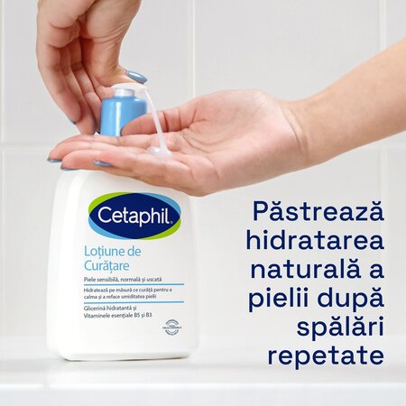 Lotiune pentru curatarea fetei, 473 ml, Cetaphil 748072