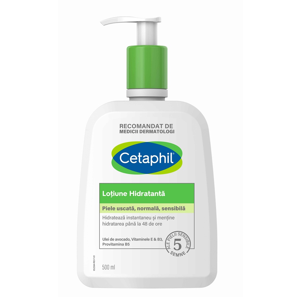 Lotiune hidratanta pentru fata si corp, 500 ml, Cetaphil
