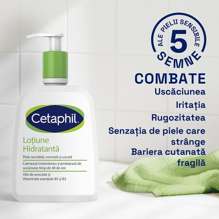 Lotiune hidratanta pentru fata si corp, 473 ml, Cetaphil 748091