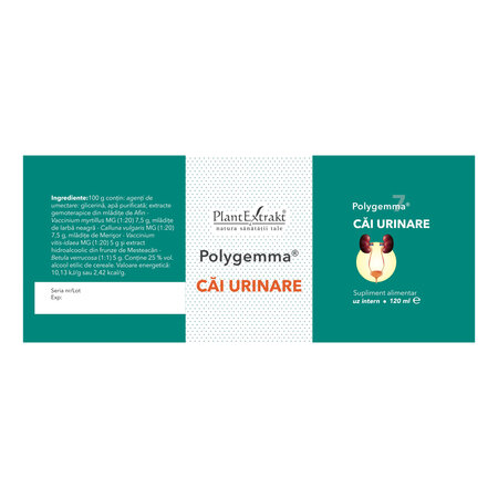 Polygemma 7  Cai urinare, 120 ml, Plant Extrakt 731384