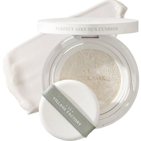 Crema de fata cu SPF 50+ PA++++ Perfect Airy Sun Cushion, 14 g, Village 11 Factory 668810