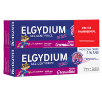 Pachet Pasta de dinti pentru copii cu aroma de fructe de padure 3-6 ani, 2x50 ml, Elgydium