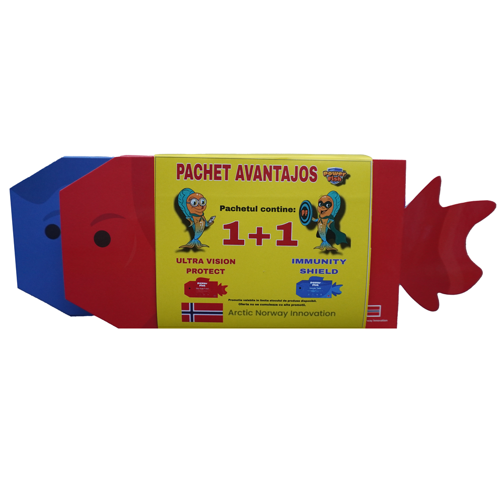Pachet Ultra Vision Protect 30 jeleuri + Immunity Shield 30 jeleuri, Powerfish