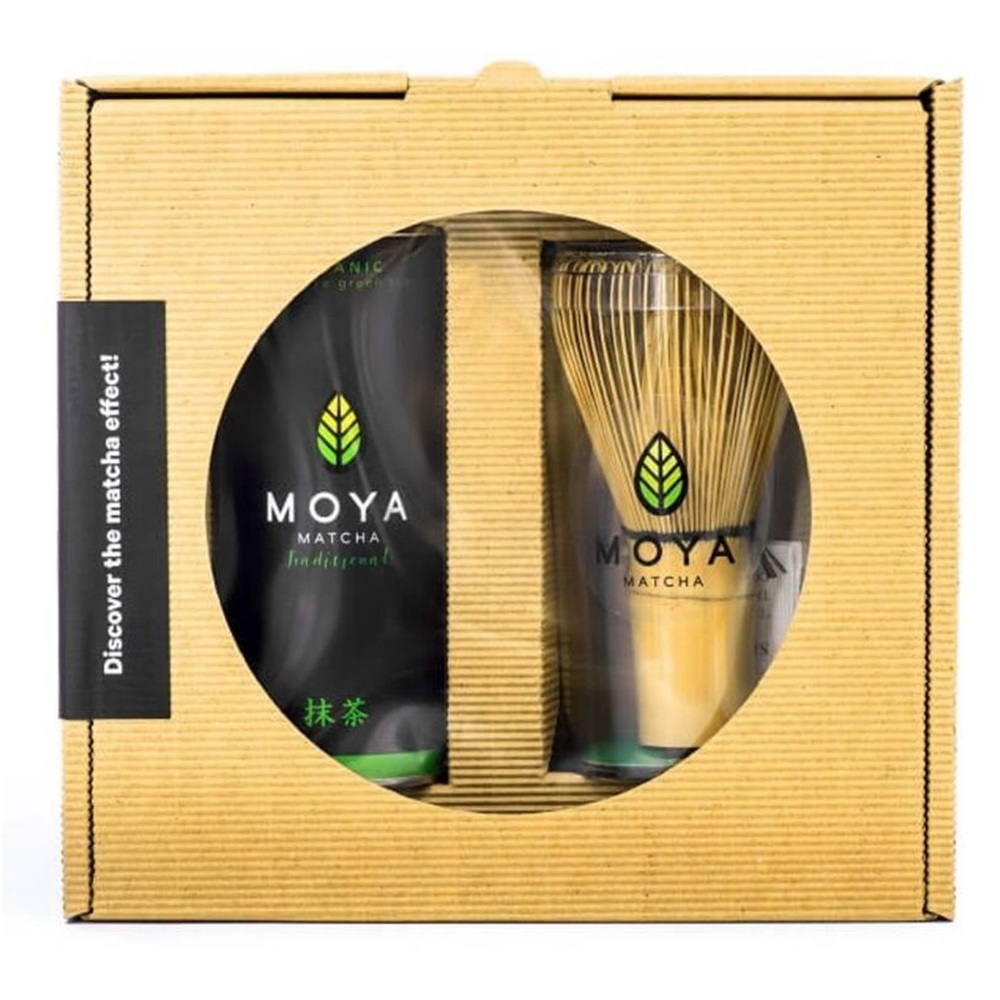 Set Matcha traditionala 30 g + Pamatuf traditional din bambus 1 bucata, Moya