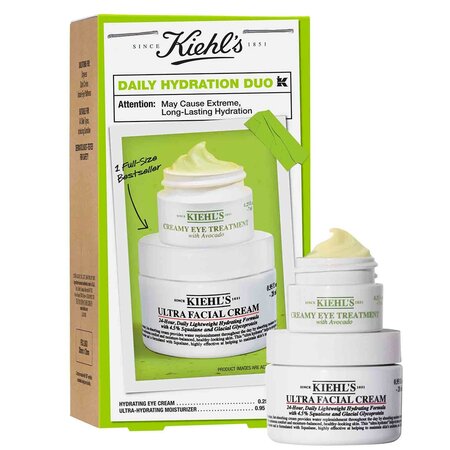 Set Crema hidratanta Ultra Facial 28 ml + Crema hidratanta pentru zona ochilor Creamy Avocado 7 ml Daily Hydration Duo, Kiehl's 669303