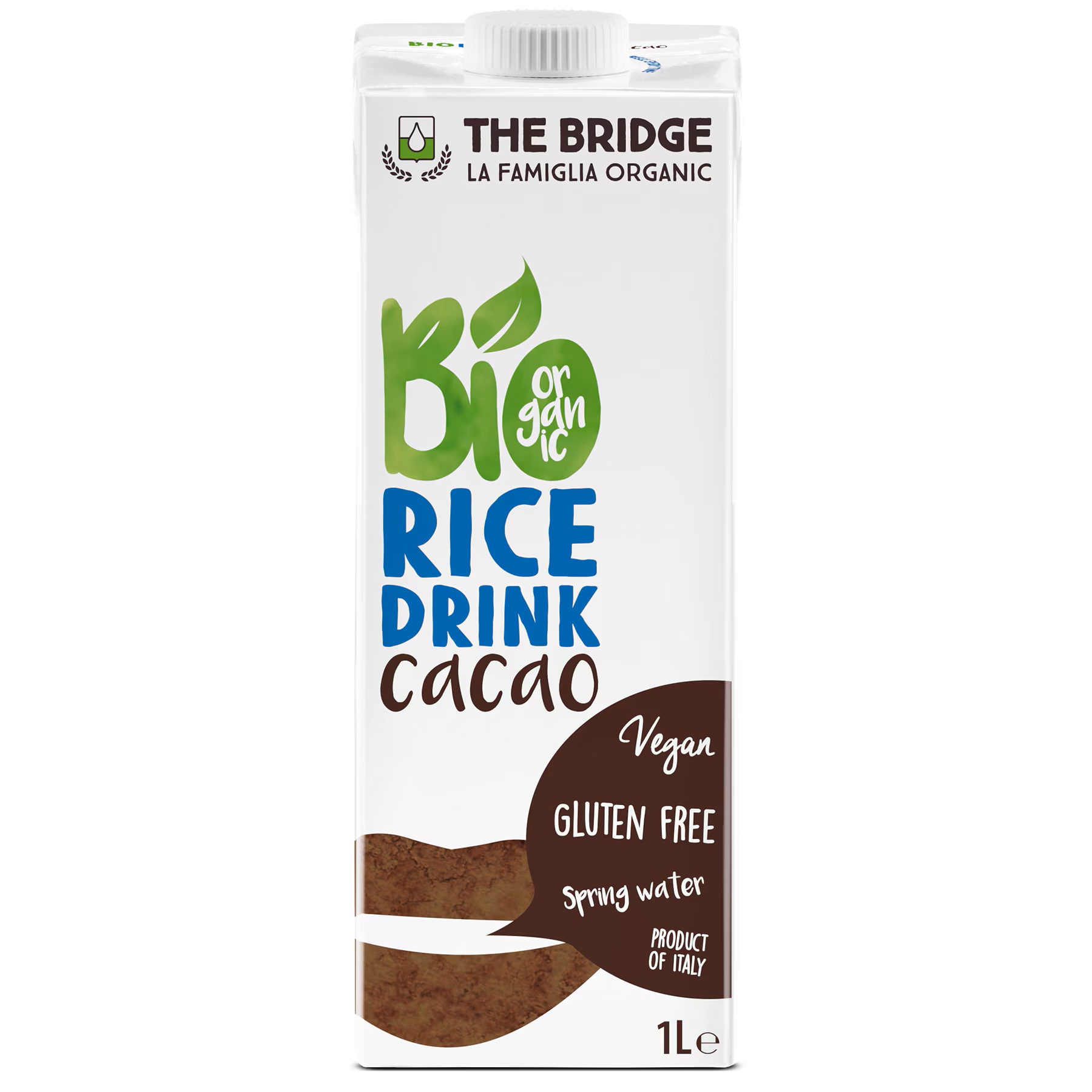 Bautura vegetala Bio din orez cu cacao, 1000 ml, The Bridge