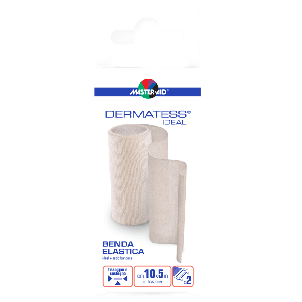 Fasa elastic cu clema Dermatess Ideal, 5m x 10 cm, 1 bucata, Pietrasanta Pharma