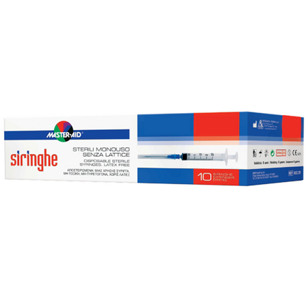 Seringa sterila de unica folosinta cu ac subtire, 10 ml, 10 bucati, Pietrasanta Pharma