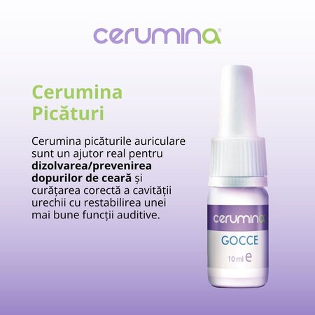 Picaturi auriculare Cerumina, 10 ml, Pietrasanta Pharma 683478
