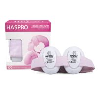 Casti roz pentru protectie fonica bebelusi, 1 bucata, Haspro