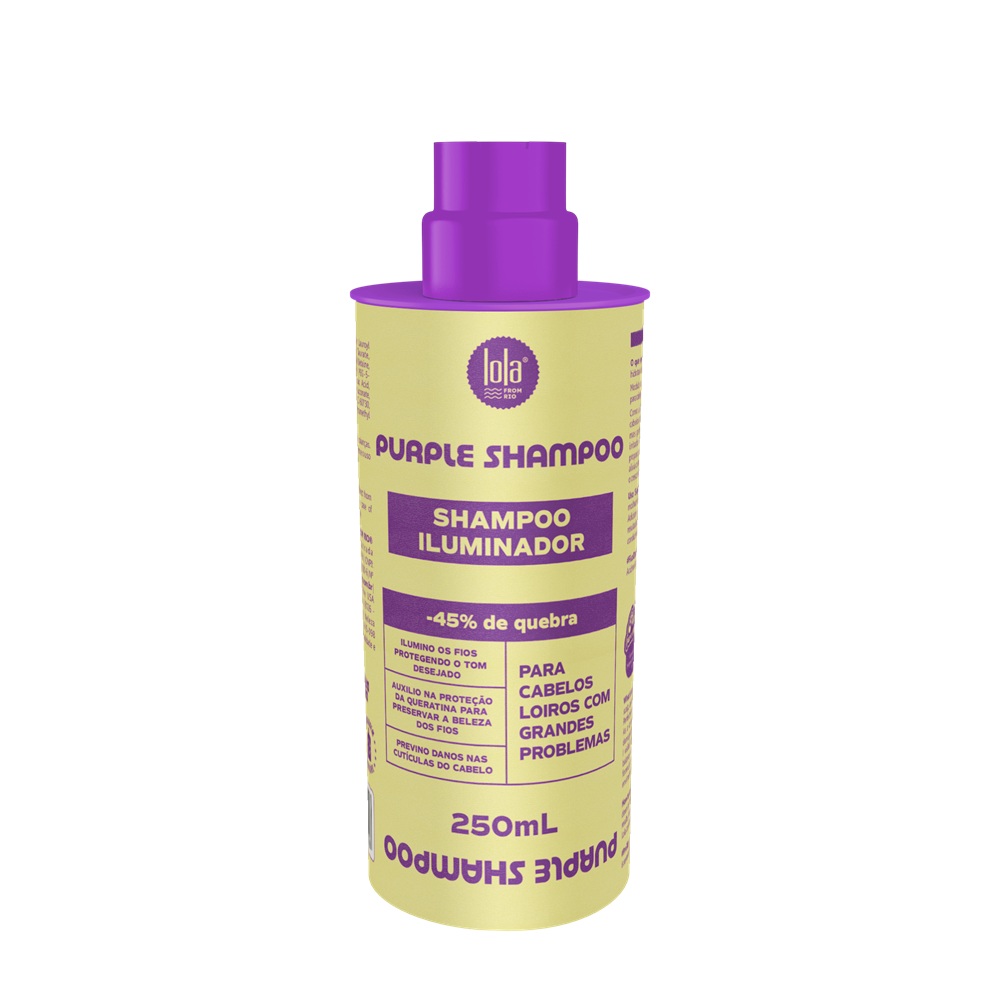 Sampon cu pigment violet pentru par blond Purple, 250 ml, Lola Cosmetics