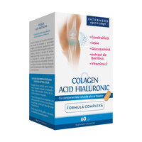 Colagen si Acid Hialuronic Formula Complexa, 60 comprimate, Interherb