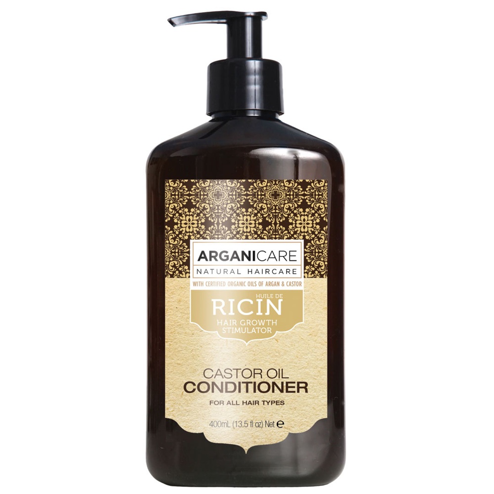 Balsam regenerant ultra-hranitor cu ulei de ricin Castor Oil, 400 ml, Arganicare