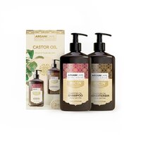 Set Sampon si Balsam cu ulei de ricin Castor Oil, 400 ml+400 ml, Arganicare